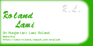 roland lami business card